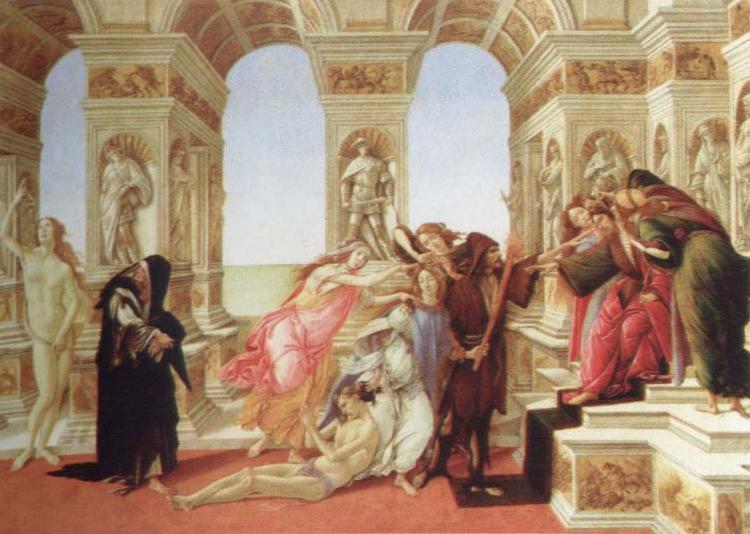 Sandro Botticelli calumny of apelles oil painting image